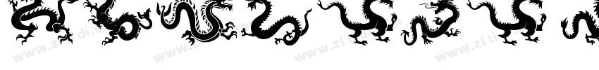 Chinese Dragon Regu字体转换